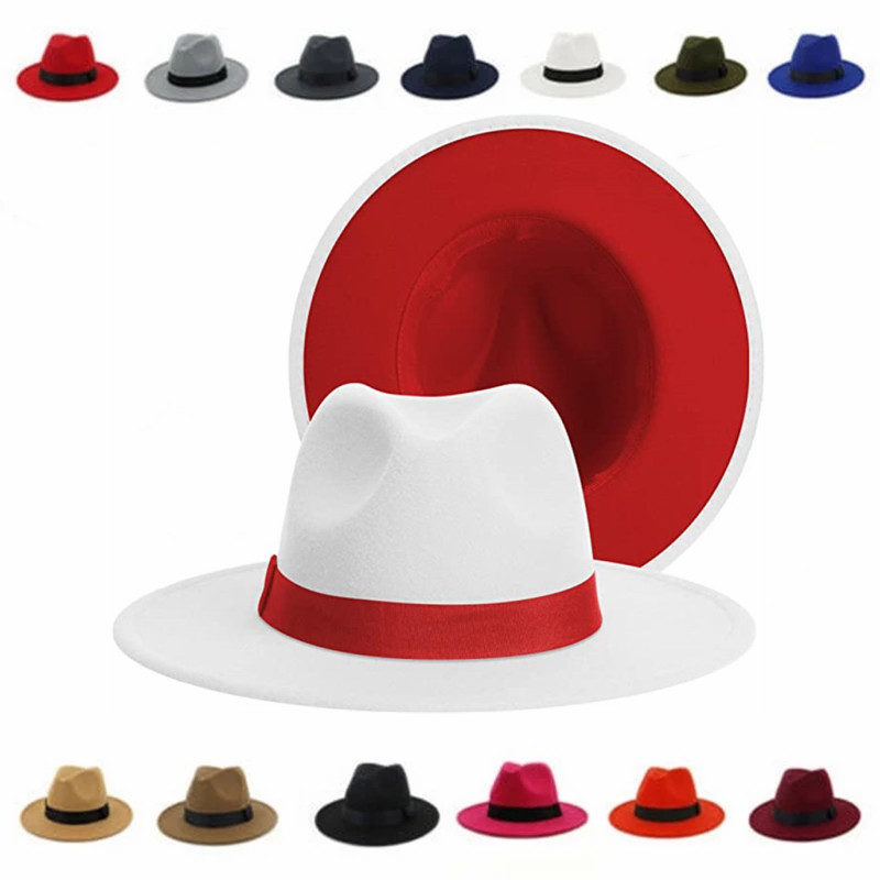 Fedora Hat Wool - Phụ Nữ Mùa Đông Cổ Điển