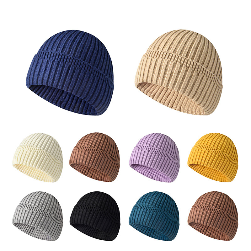 Beanie Cuffed Knit - Warm Winter Beanie for Men Women