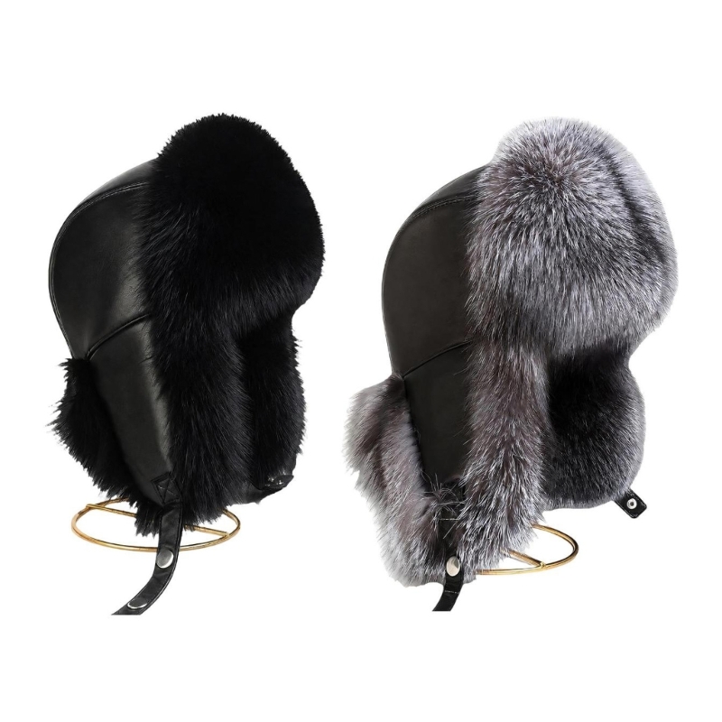Trapper Hat Ear Flap - Mũ đánh bẫy lông thú giả