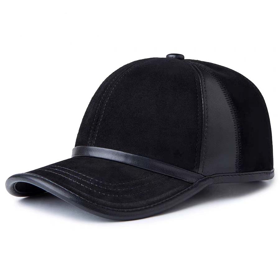 Hat For Man Genuine Suede Leat - đánh giá và giá Baseball Cap Structured