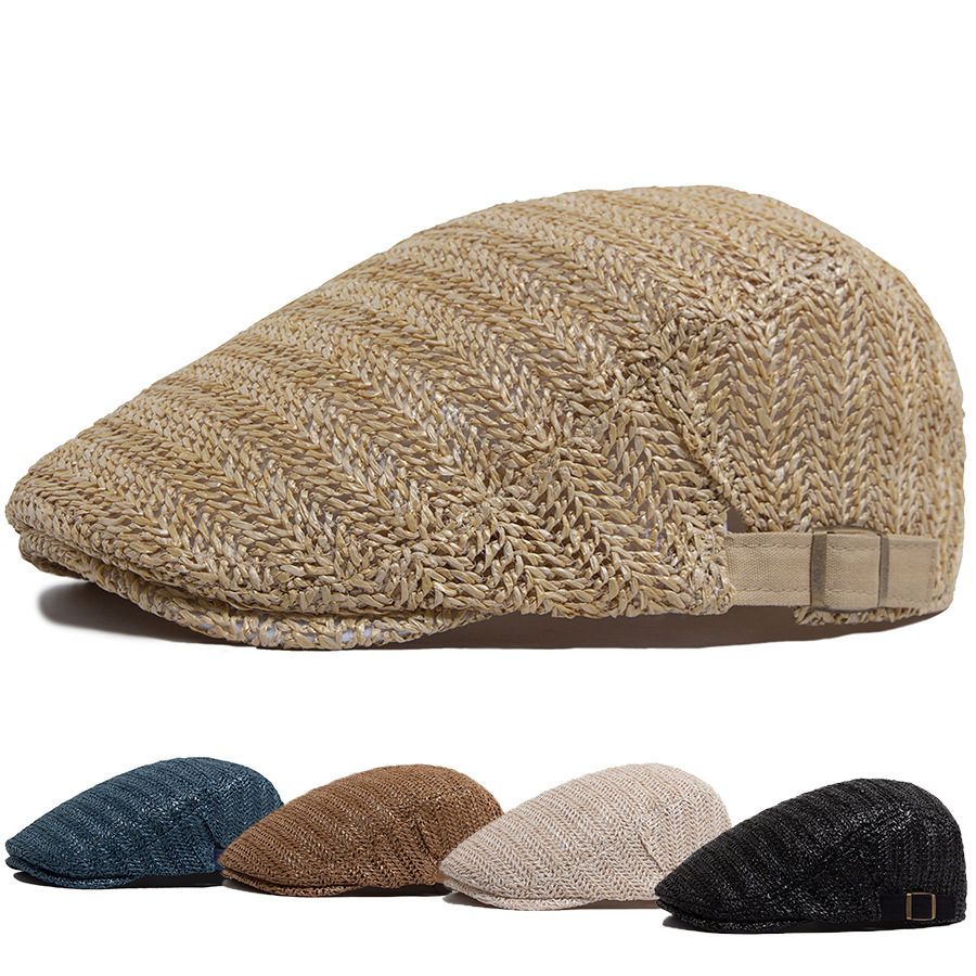 Straw Style Flat Cap Men Women - đánh giá và giá Newsboy Cap Ivy