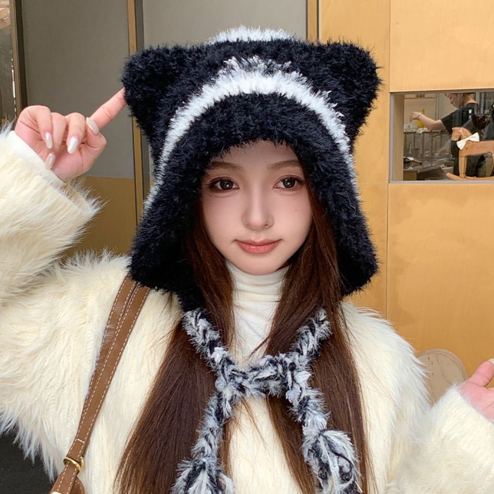 Sweet Polyester Cat Ear Hat On - đánh giá và giá Trapper Hat Ear Flap