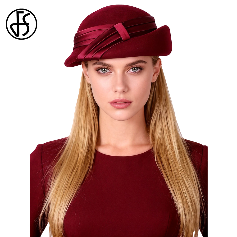 FS Wine Red Pink Church Hat Fo - đánh giá và giá Fedora Hat Wool