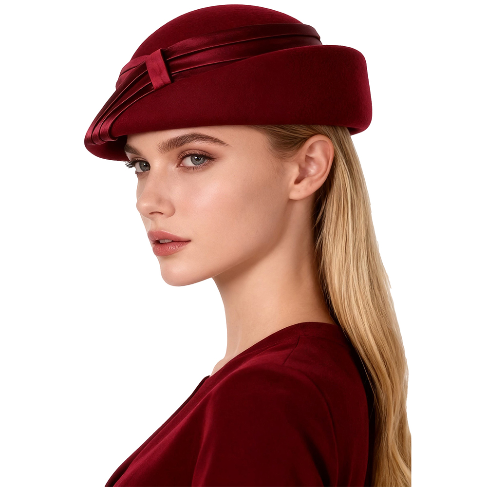 FS Wine Red Pink Church Hat Fo - đánh giá và giá Fedora Hat Wool