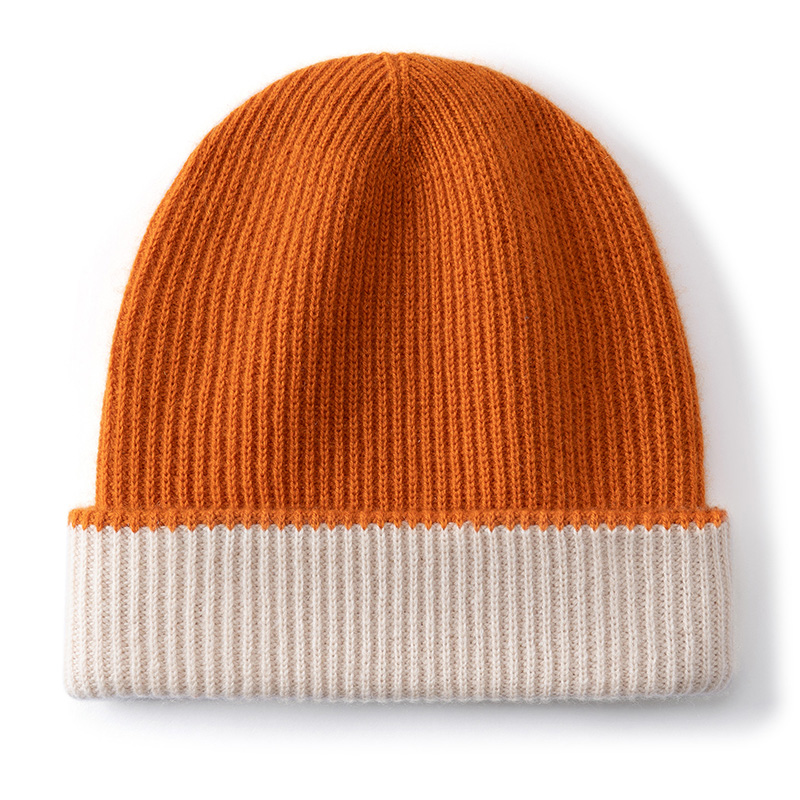 CASHMERE Material Winter Hats  - đánh giá và giá Beanie Cuffed Knit