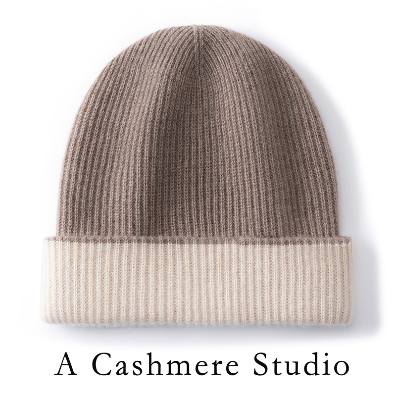 CASHMERE Material Winter Hats  - đánh giá và giá Beanie Cuffed Knit