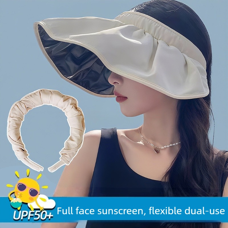 UPF50+ Foldable Headband Sun V - đánh giá và giá Visor Sun Hat